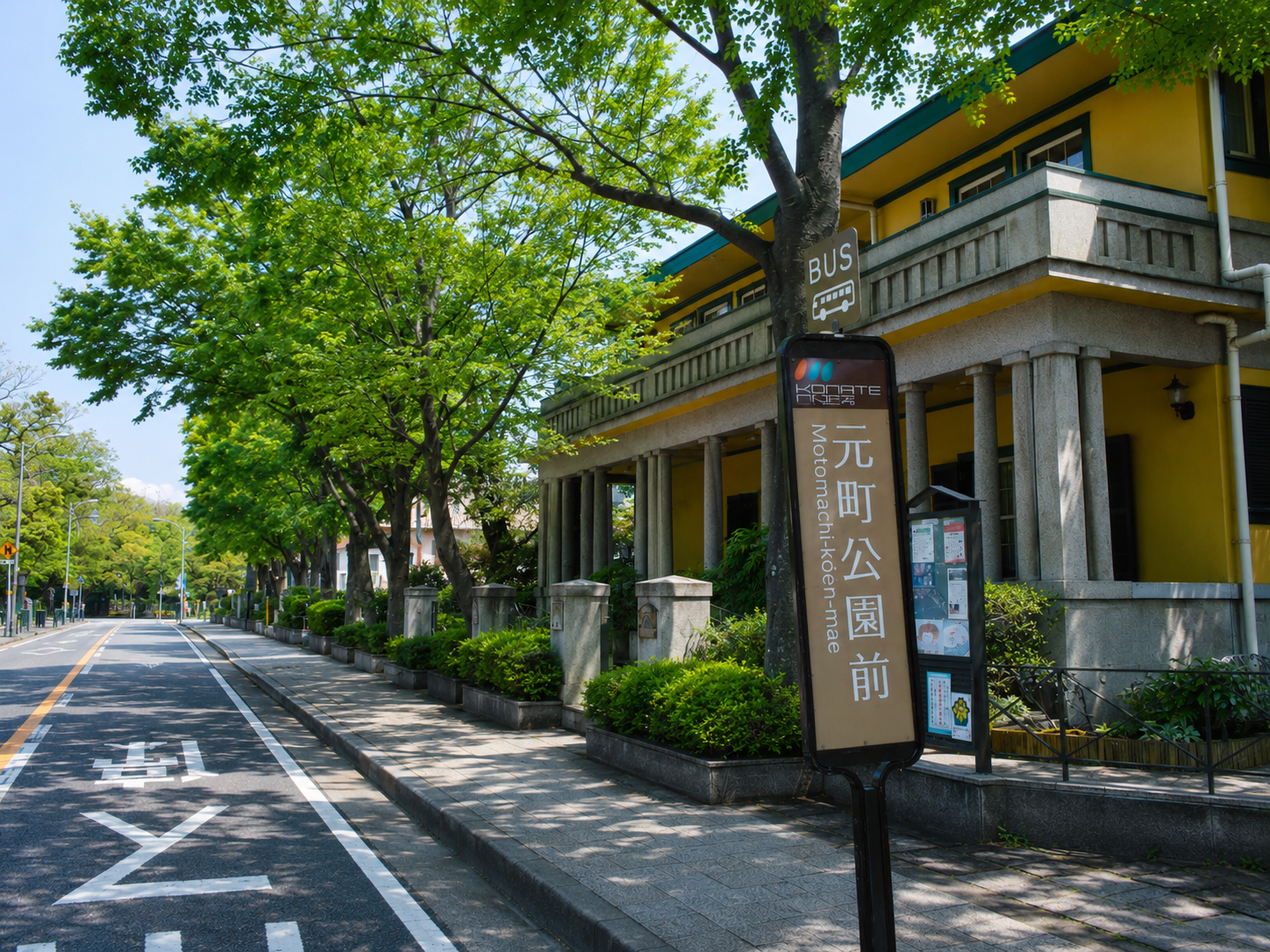 石川町・山手寄り周辺の街並み
