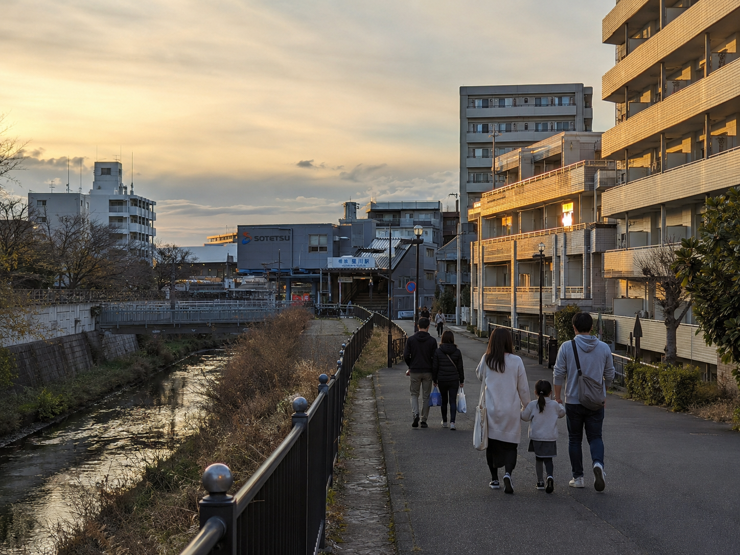 星川・峰岡町周辺の街並みを表現したイメージ画像